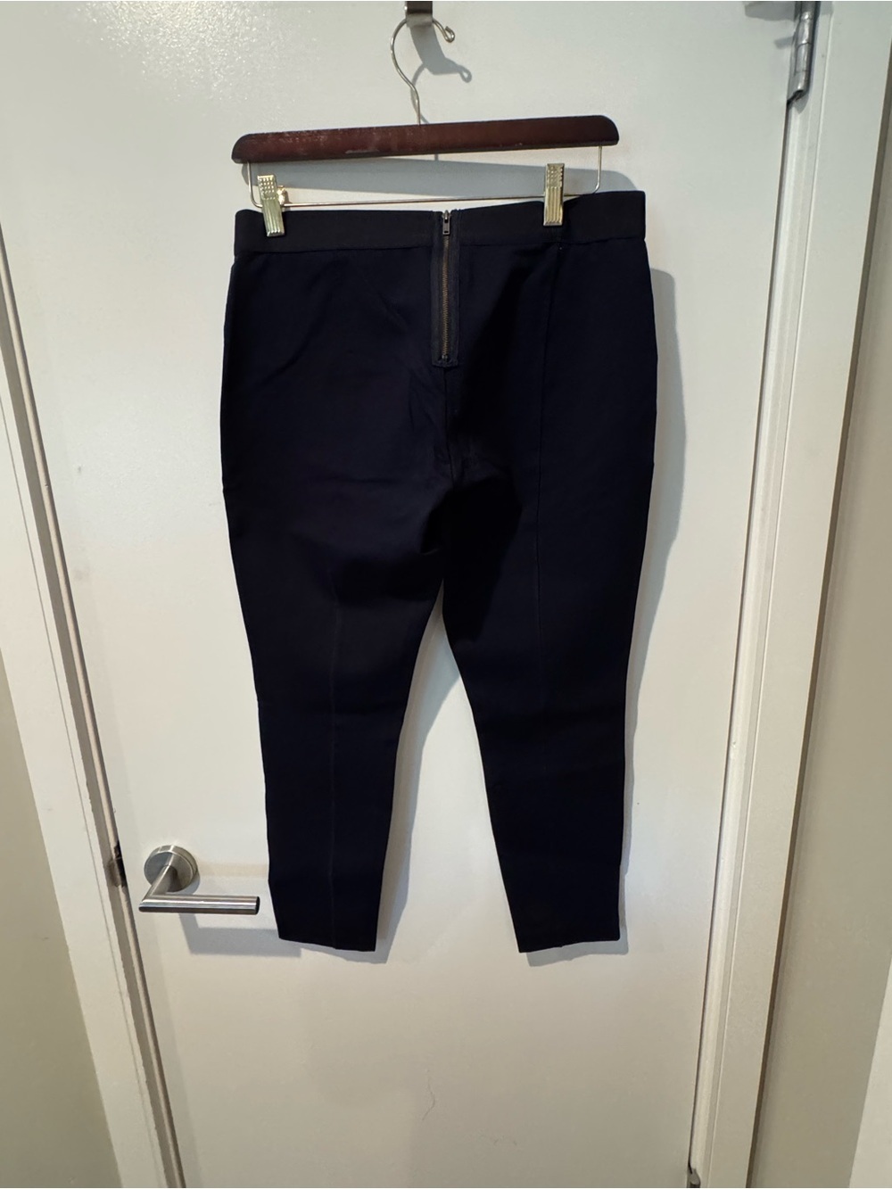 J. Crew Womens Navy Ankle Cropped Pants Size 10S (10 Short) - Picture 3 of 6